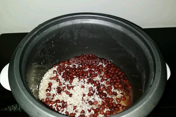 红豆焖饭的做法图解4