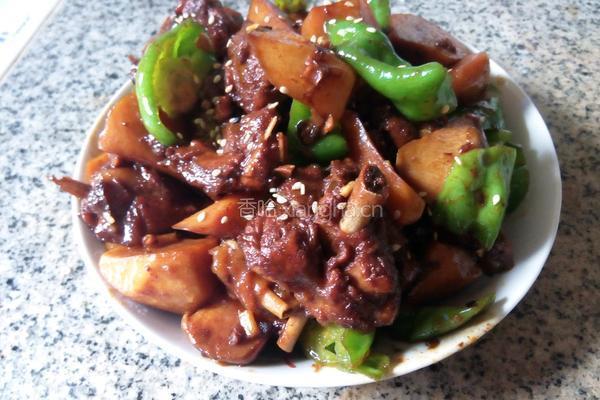 啤酒鸭炖鸡腿菇的做法图解9