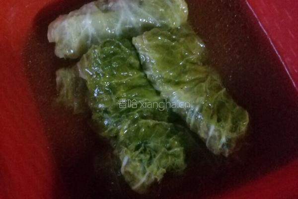 白菜肉卷的做法图解8