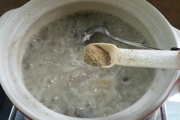 皮蛋瘦肉粥的做法图解13