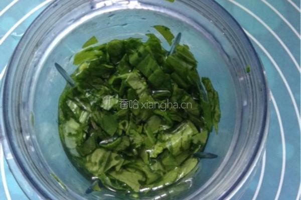 菜汁煎饼的做法图解2
