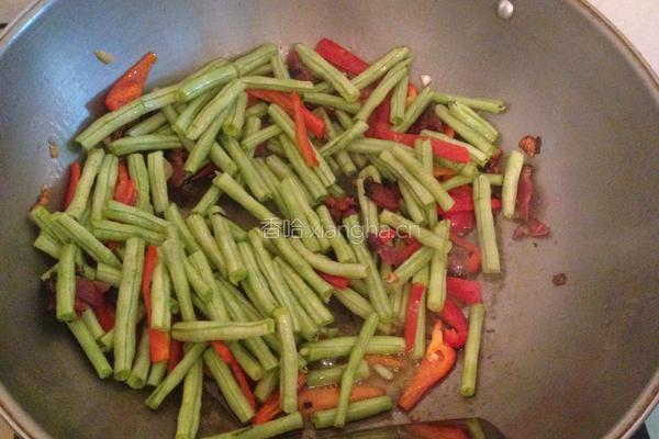 长豆角炒腊肉的做法图解8