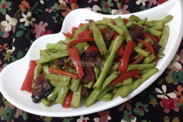 长豆角炒腊肉的做法图解10