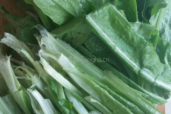 蒜蓉油麦菜的做法图解1