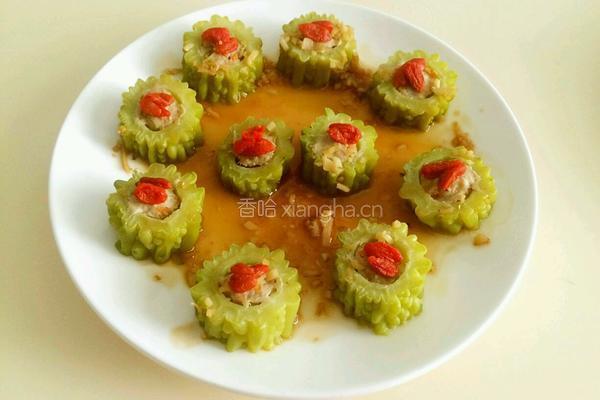 苦瓜酿肉的做法图解6