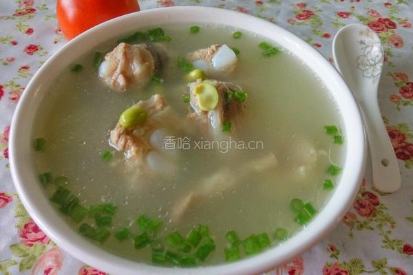 排骨毛豆汤的做法图解4