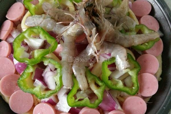 8寸鲜虾披萨的做法图解10