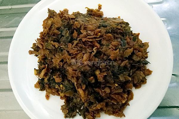 外婆菜炒腊肉的做法图解1