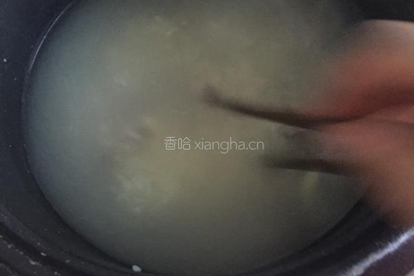 猪肝粥的做法图解4