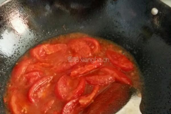 西红柿炒花菜的做法图解5