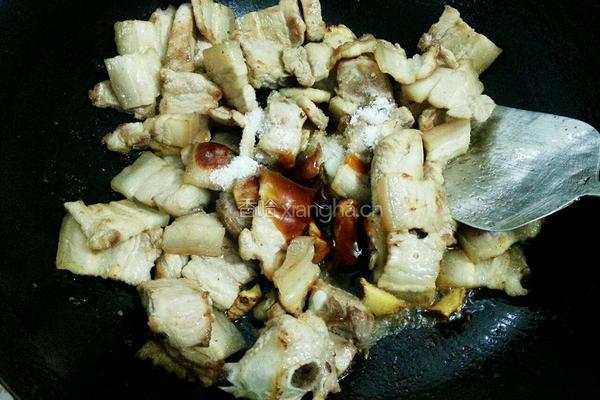 蒜苔炒五花肉的做法图解5