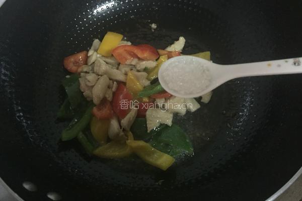 鸡肉彩椒的做法图解5