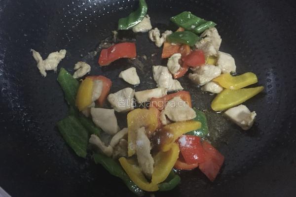 鸡肉彩椒的做法图解6