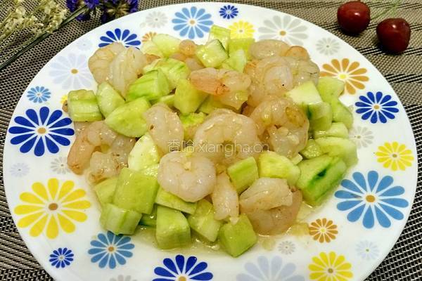 黄瓜炒虾仁的做法图解5