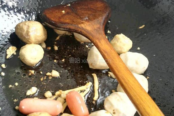 香菇焖肉丸的做法图解6