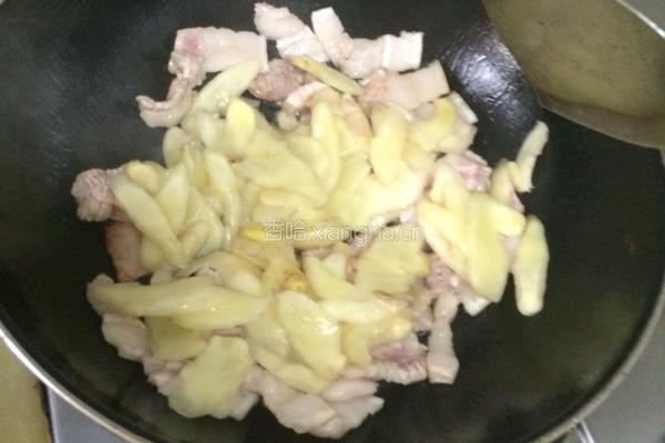 嫩姜炒肉的做法图解8