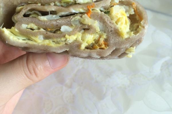荞面南瓜花馅饼的做法图解8
