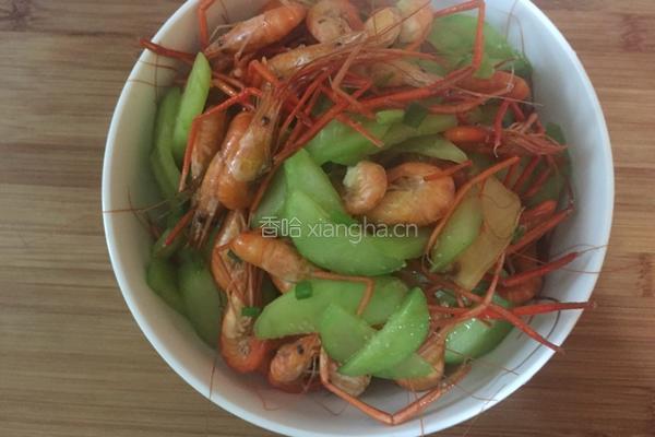 黄瓜炒河虾