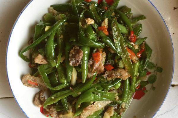 青椒炒肉的做法图解8