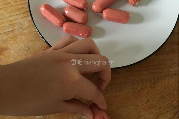 火腿小章鱼的做法图解4