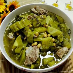 酸菜苦瓜排骨汤的做法[图]