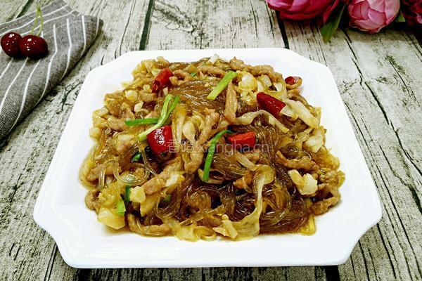 泡菜苕粉炒肉丝的做法图解11