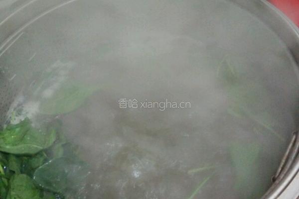 杏仁菠菜的做法图解2