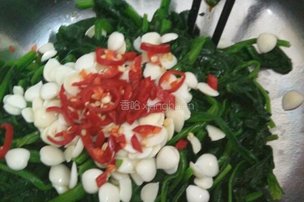 杏仁菠菜的做法图解4