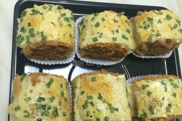 香葱芝麻肉松面包卷的做法图解12