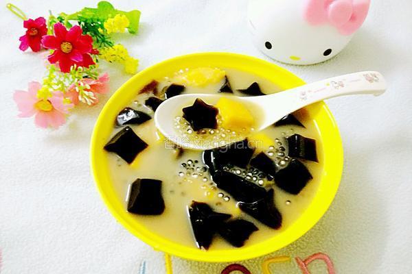 龟苓膏芒果西米露的做法图解12