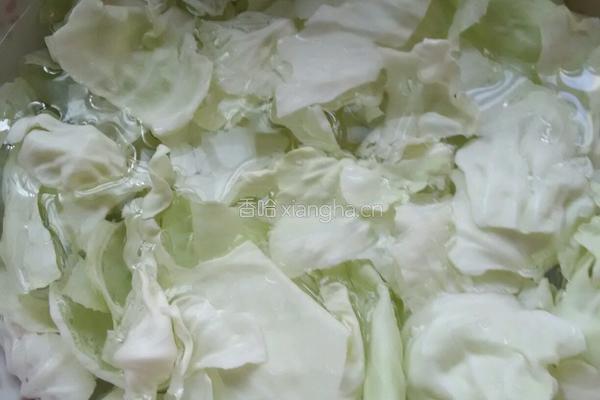 炝炒手撕包菜的做法图解2