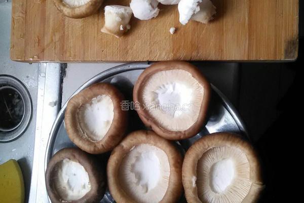 香菇酿肉的做法图解2