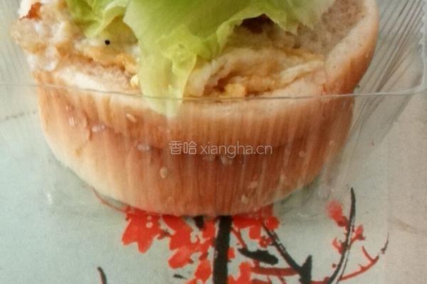 自制简易汉堡包～的做法图解5