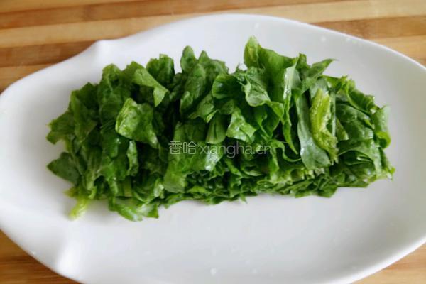 芝麻酱拌油麦菜的做法图解3