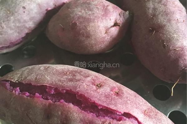 自制南瓜紫薯饼的做法图解1