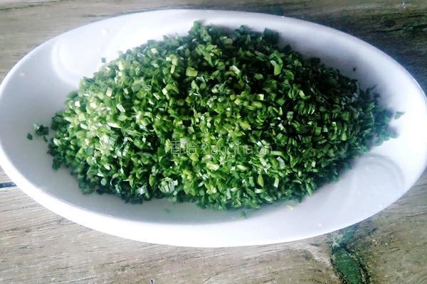 韭菜山野菜(青广东)馅饼的做法图解7