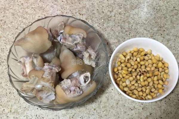 黄豆焖猪蹄的做法图解3