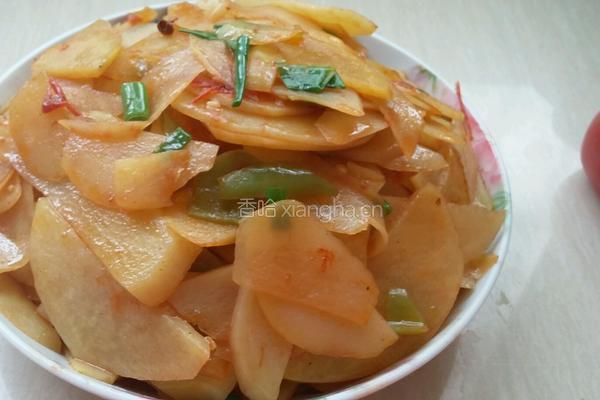 土豆片炒西红柿