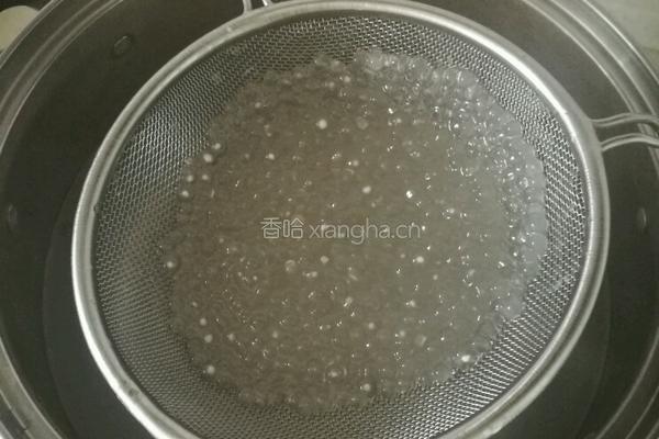 西瓜牛奶西米露的做法图解5