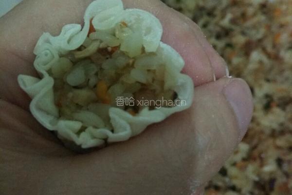 大馅糯米烧麦的做法图解14