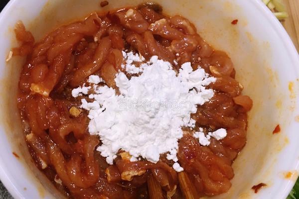 青椒肉丝的做法图解4