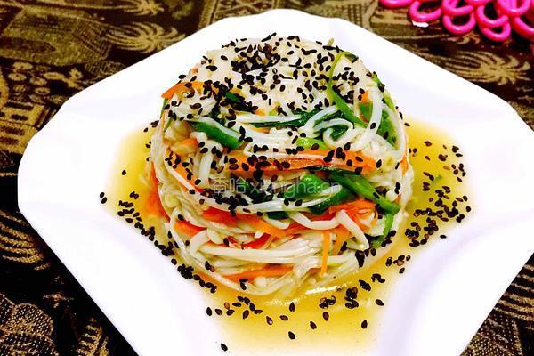 黑芝麻金针菇的做法图解5