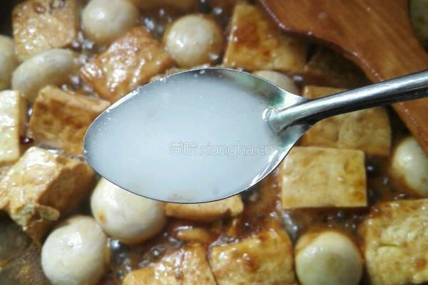 豆腐烧口蘑的做法图解10