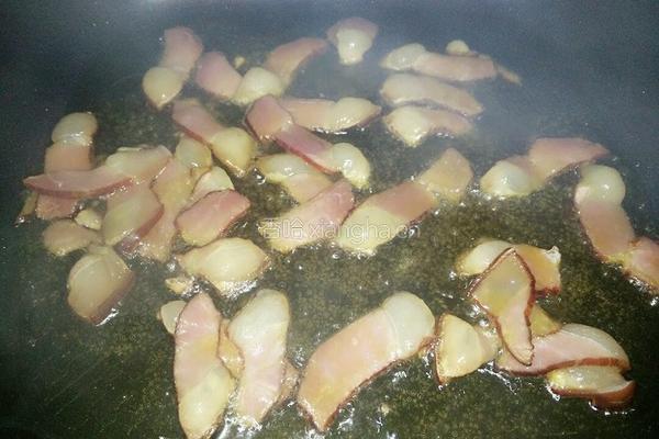 香干炒腊肉的做法图解5