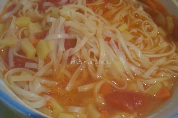 西红柿土豆面条