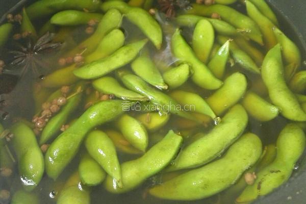 卤毛豆电饭锅版的做法图解4