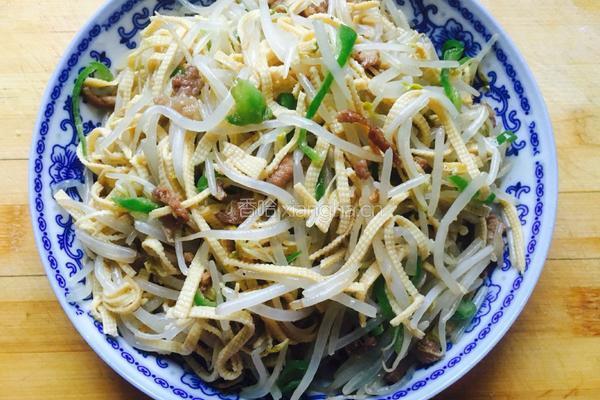 小炒豆芽肉丝的做法图解9