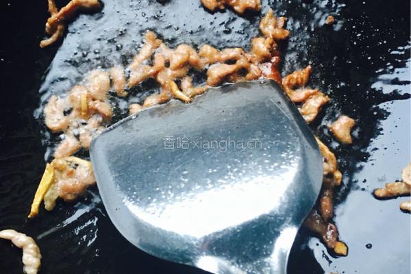 小炒豆芽肉丝的做法图解4