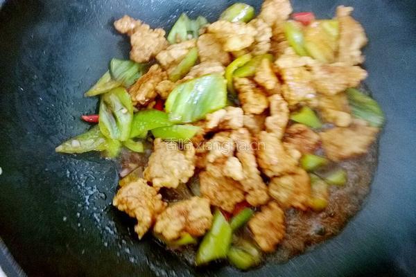 青椒肉段的做法图解13