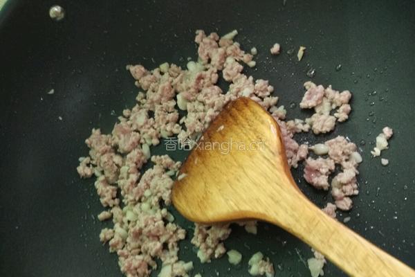 肉末芥兰的做法图解6